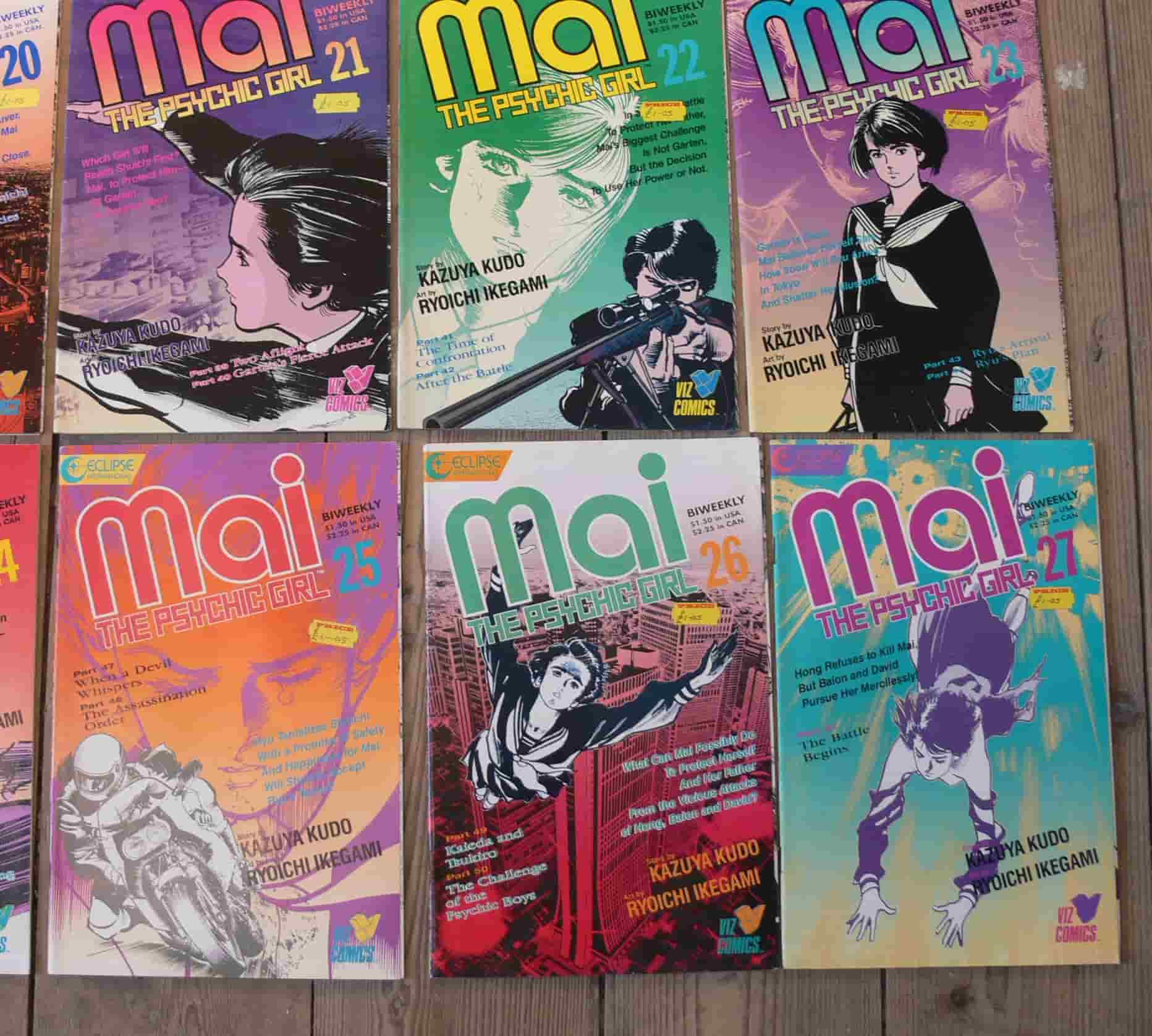 Mai The Psychic Girl Japanese Comic Set